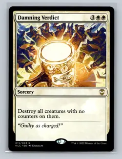 Damning Verdict - Commander: Streets of New Capenna #015/093 MTG LP - Image 1