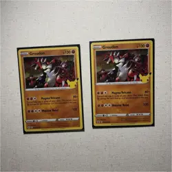 Pokemon Celebrations Groudon 021/025 x2 Collector Cards - English, 2021 - Image 1
