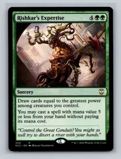 MTG Rishkar's Expertise - Streets of New Capenna Commander #306 LP - Image 1