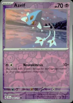 Azelf 080/191 Common Surging Sparks Pokemon Reverse Holo NM - Image 1