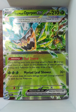 Pokemon Teal Mask Ogerpon ex 025/167 Twilight Masquerade Double Rare Holo 210 HP - Image 1