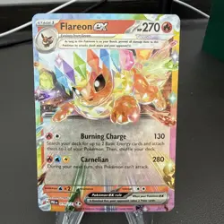 Flareon ex 014/131 - Pokemon TCG Prismatic Evolutions Double Rare Holo Foil - Image 1