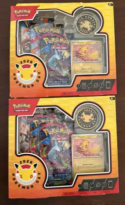 Lot Of 2 Pokemon TCG: 2026 Pokemon Day Collection Factory Sealed - Image 1