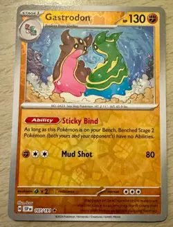 Pokemon TCG Gastrodon 107/191 Surging Sparks Reverse Holo Rare Card - Image 1