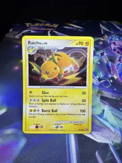 Pokemon Raichu 8/100 – Stormfront 2008 – Holo Rare – Diamond & Pearl Era - Image 1