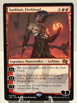 Sarkhan, Fireblood 593 M Foundations Jumpstart NM MTG - Image 1
