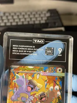 2025 Pokemon Mega Evolution Mega Kangaskhan Ex 182/132 SIR TAG 9! - Image 3