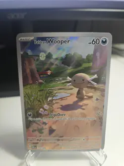 2025 Pokemon Paldean Wooper 102/094 Phantasmal Flames Illustration Rare NM - Image 1