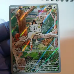 Pokemon TCG Meowth 106/094 Illustration Rare Near Mint Phantasmal Flames - Image 3