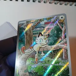 Pokemon TCG Meowth 106/094 Illustration Rare Near Mint Phantasmal Flames - Image 4