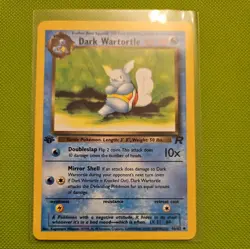 Pokemon Team Rocket 1st Edition Regular Finish Dark Wartortle 46/82 NM-MT OC429 - Image 1