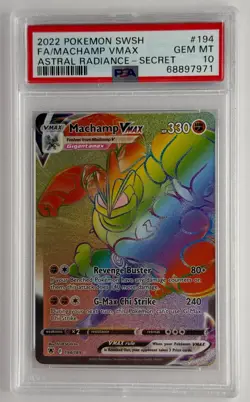 FA/MACHAMP VMAX #194 POKEMON ASTRAL RADIANCE SECRET RARE PSA 10 - Image 1