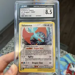 Pokemon 2003 Salamence EX Dragon 10/97 Holo CGC 8.5 - Image 1