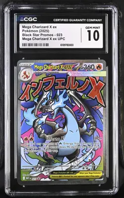 Pokemon TCG Mega Charizard X ex 023 Promo - CGC GEM MINT 10 - Image 1