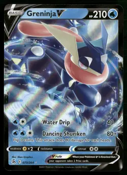 Greninja V Ultra Rare SWSH08: Fusion Strike 073/264 NM Pokemon TCG - Image 1