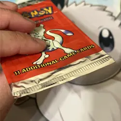 Base Set 2 Empty Booster Pack Wrapper Mewtwo Rare Vintage Pokemon Wrapper NICE - Image 5