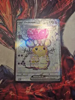 Pokemon Dedenne ex Full Art Tera Ultra Rare Holo 239/193 Paldea Evolved NM - Image 1