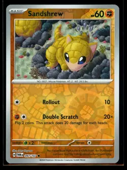2024 Scarlet & Violet Series - Twilight Masquerade Sandshrew #97 Reverse Holo - Image 1