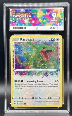 Pokemon TCG Rayquaza Vivid Voltage Amazing Rare - 138/185 - Ace 9 Mint - Image 1