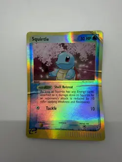 Pokemon Squirtle EX Team Magma vs Team Aqua 46/95 Cherry Blossom 2004 Holo HP - Image 1