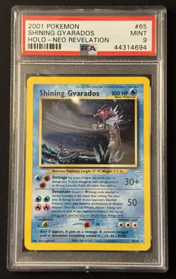 2001 Pokemon Neo Revelation Shining Gyarados #65 Holo PSA 9 - Image 1