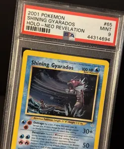 2001 Pokemon Neo Revelation Shining Gyarados #65 Holo PSA 9 - Image 2