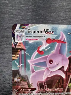 Pokemon TCG Espeon VMAX 270/264 Alternate Art Fusion Strike Secret Rare Damaged - Image 3