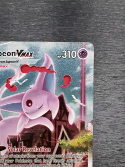 Pokemon TCG Espeon VMAX 270/264 Alternate Art Fusion Strike Secret Rare Damaged - Image 4