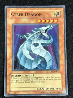 YUGIOH CYBER DRAGON CRV-EN015 SUPER HP/CREASES - Image 1