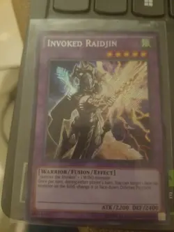 Invoked Raidjin, Secret Rare, Fusion Enforcers, Yugioh Card - Image 1