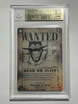 Portgas.D.Ace (SP) OP13 *ERROR* Wanted Poster One Piece English BGS 9.5 - Image 1