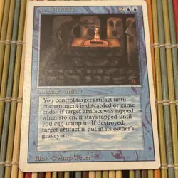 Steal Artifact LP Revised Edition Magic the Gathering Card MTG Free Shipping - Image 1