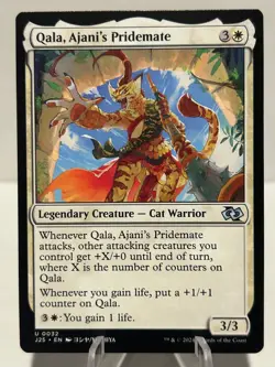 Qala, Ajani's Pridemate (Anime) 32 U Foundations Jumpstart NM MTG - Image 1