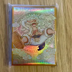 Premium One Piece Card Game Sleeves (Monkey D. Luffy - Gear 5 Gold) - 60 sleeves - Image 1