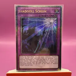 Shaddoll Schism RA01-EN077 Quarter Century Secret Rare 1st Ed YuGiOh Card NM - Image 1