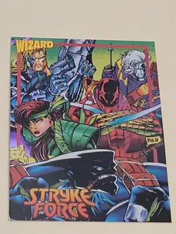Promo Card Marc Silvestri's Strike Force #9 Holofoil (1993 Wizard Magazine) - Image 1