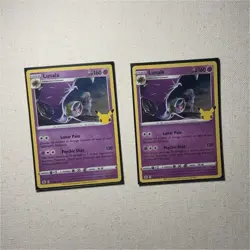 Pokemon Lunala Celebrations Promo 2 Cards Psychic Type Nintendo 17/25 English - Image 1