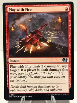 Play with Fire 586 U Foundations Jumpstart NM MTG - Image 1