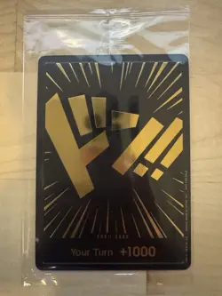 SEALED One Piece Don!! Card Foil Black and Gold Card One Piece CCG TCG - Image 1