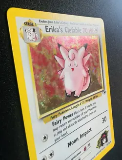 Erika’s Clefable Holo 3/132 Gym Heroes Pokemon Card NM+ *CLEAN* - Image 5