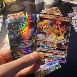 Pokemon TCG GX Holo Lot Rayquaza GX Guzzlord GX Turtonator GX Raichu GX 4 Cards - Image 4