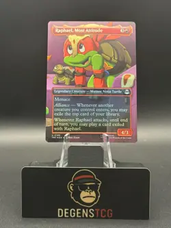 Raphael, Most Attitude (Borderless) Teenage Mutant Ninja Turtles Foil 0199 - Image 1