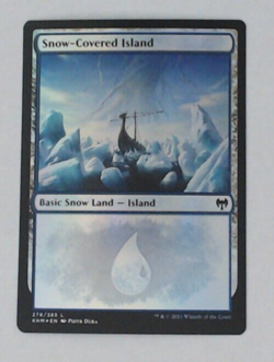 MTG Bling - Foil - Snow-Covered Island (278) - Kaldheim -J403 - Image 1