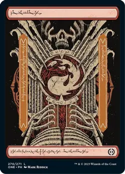Mountain (270) - Full Art 270 L Phyrexia: All Will Be One MTG Foil - Image 1