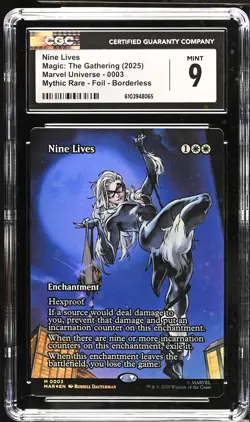 NINE LIVES Marvel Eternal-Legal Foil Mythic CGC 9 MTG [Nostalgium] - Image 1