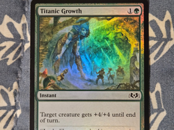 Titanic Growth FOIL 191 Wilds of Eldraine MTG Magic - Image 3