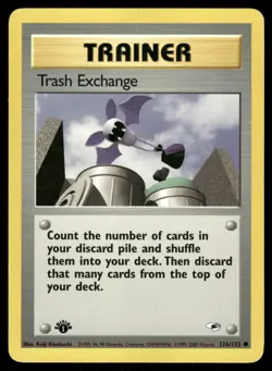 Trash Exchange 126/132 Common Gym Heroes Pokemon 1st Edition Lightly Played - Image 1