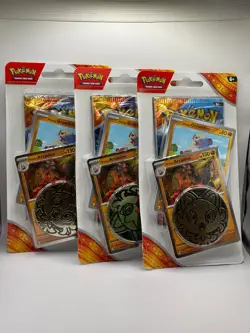 (x3) Pokemon TCG Surging Sparks (Arcanine) Checklane Blister Booster Pack SEALED - Image 1