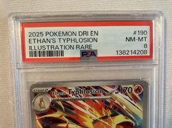 Pokemon Destined Rivals Ethan’s Typhlosion 190/182 Illustration Rare - PSA 8 - Image 2