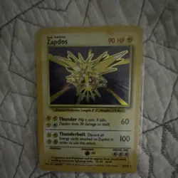 Zapdos Base Set Holo Rare 16/102 90 HP English Pokemon TCG Card - Image 1